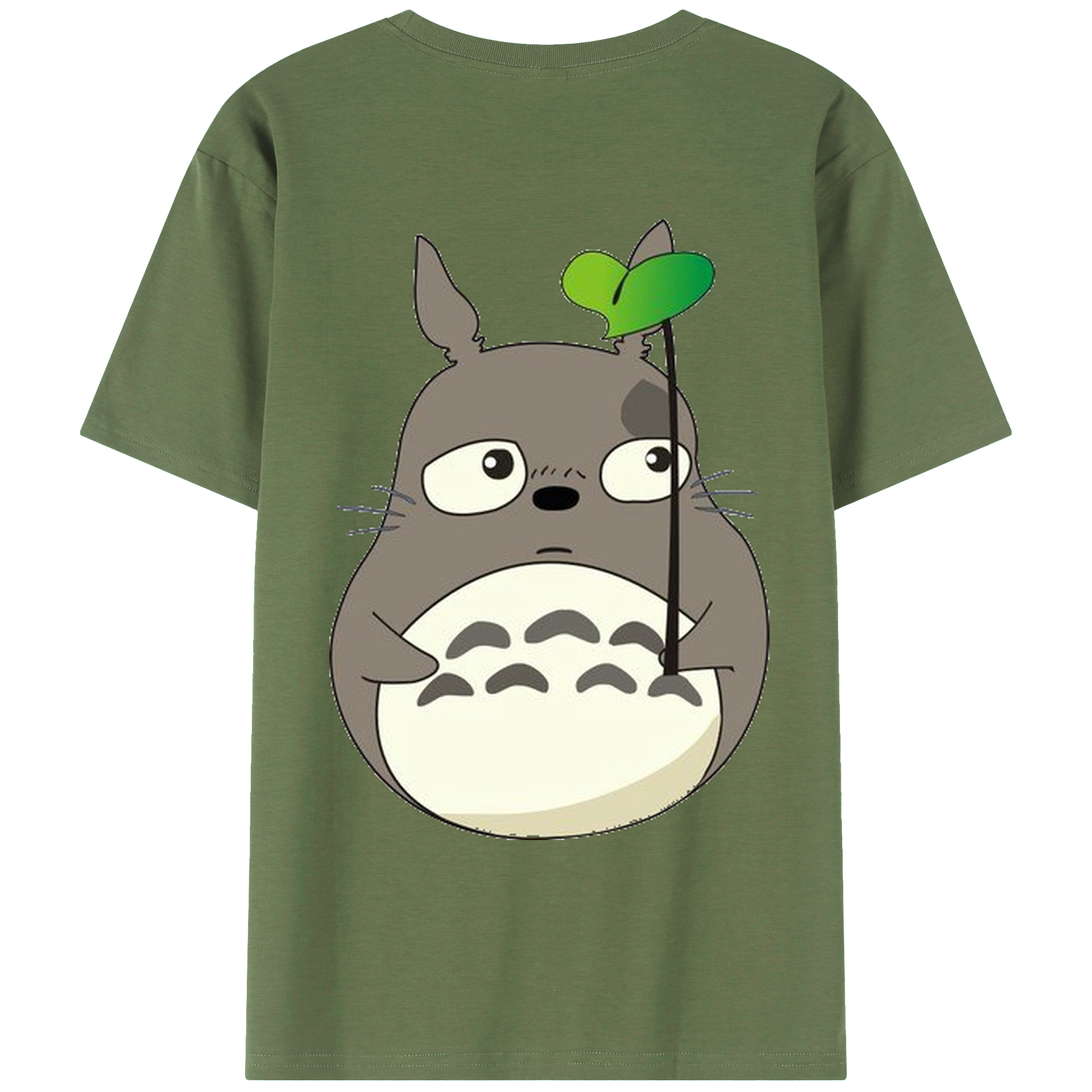 （画像用） となりのトトロ 草壁メイ 草壁サツキ My Neighbor Totoro Satsuki Kusakabe Mei Kusakabe 綿100％ メンズ半袖Tシャツ（バックプリント） 通気性